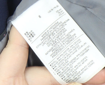 Gap Women's Blue Blazer Regular Fit, Size 8