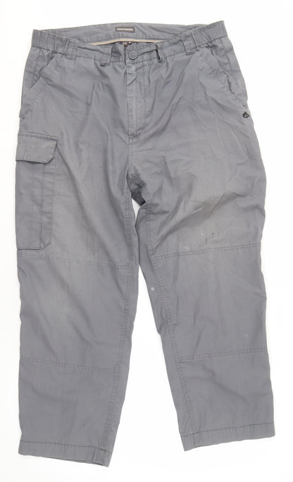 Mens UK Size S Craghoppers  Cargo Grey Trousers