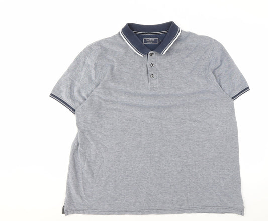 Maine New England Men's Grey Polo Shirt XL