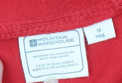 Mountain Warehouse Boys Red Fleece Hoodie 13 Years