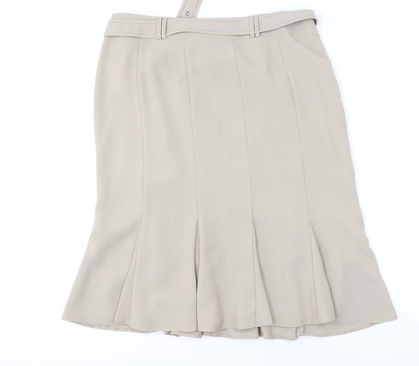 Gerry Weber Women's Beige Skirt UK 20 with Buckle Accent