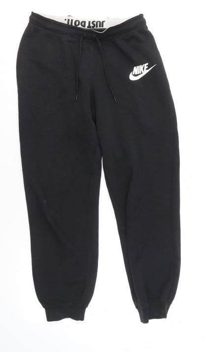 Nike Unisex Black Jogger Trousers, Small, Sportswear Fit