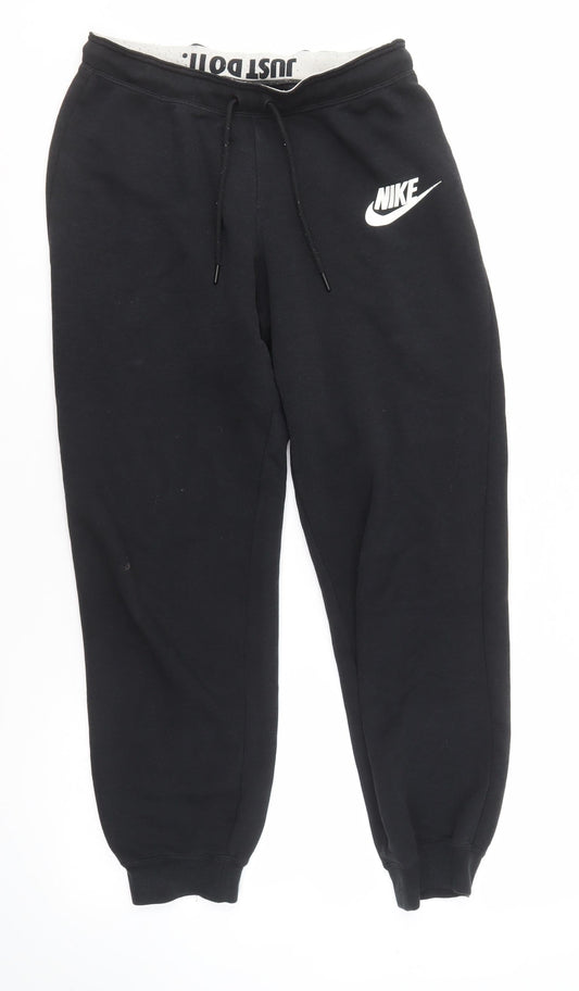 Nike Unisex Black Jogger Trousers, Small, Sportswear Fit