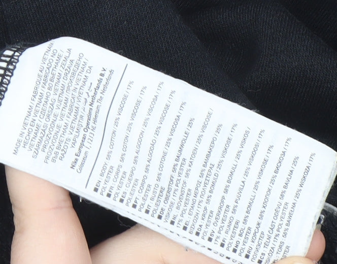 Nike Unisex Black Jogger Trousers, Small, Sportswear Fit