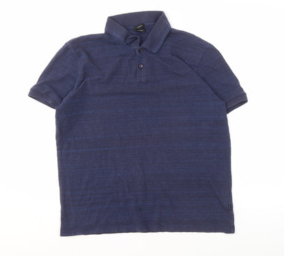 Hugo Boss Men's Blue XL Regular Fit Polo Shirt