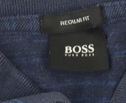Hugo Boss Men's Blue XL Regular Fit Polo Shirt