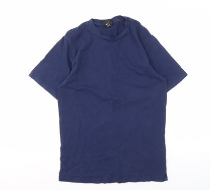 Nike Men's Blue Crew Neck T-Shirt - Size S