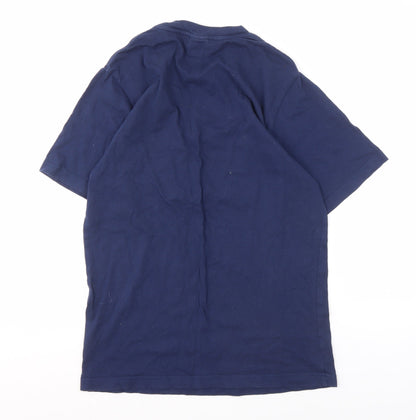 Nike Men's Blue Crew Neck T-Shirt - Size S