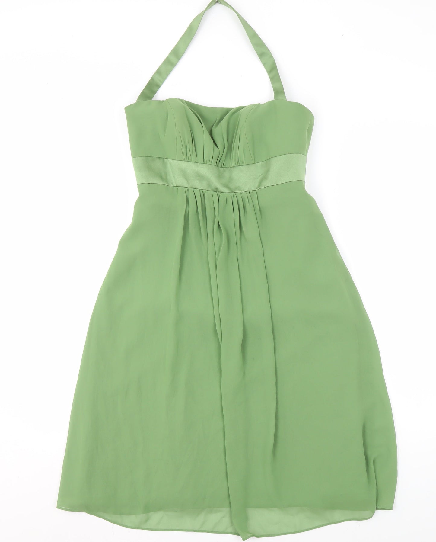 Alfred Angelo Women's Green Dress S, Zip Closure