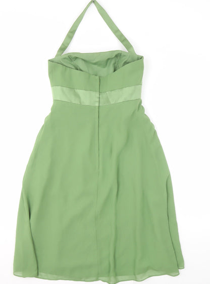 Alfred Angelo Women's Green Dress S, Zip Closure