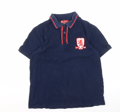 Middlesbrough F.C. Men's Blue Polo Shirt, M