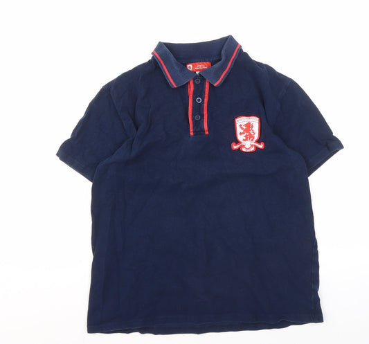 Middlesbrough F.C. Men's Blue Polo Shirt, M