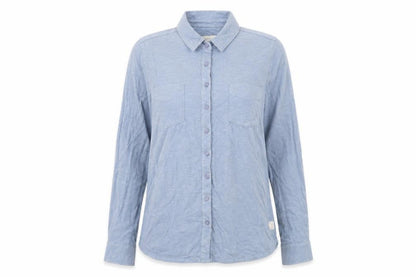 Fat Face Women's Blue Button-Up Shirt Size 6
