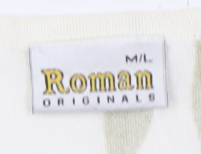 Womens UK Size M Roman Originals Ivory Basic Blouse