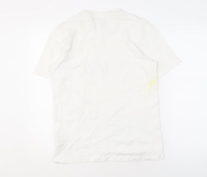 Adidas Men's White Graphic Print T-Shirt Size S