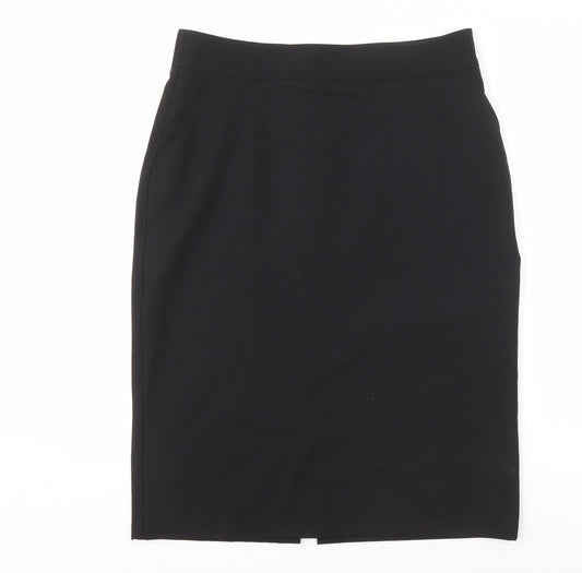 House of Bruar Women's Black Pencil Skirt, Size 14