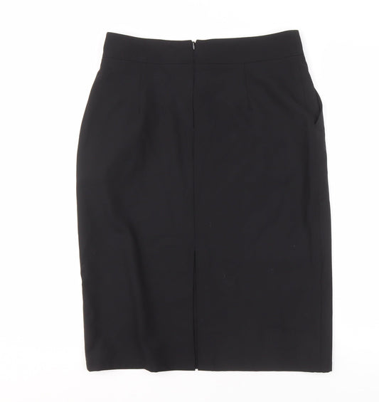 House of Bruar Women's Black Pencil Skirt, Size 14