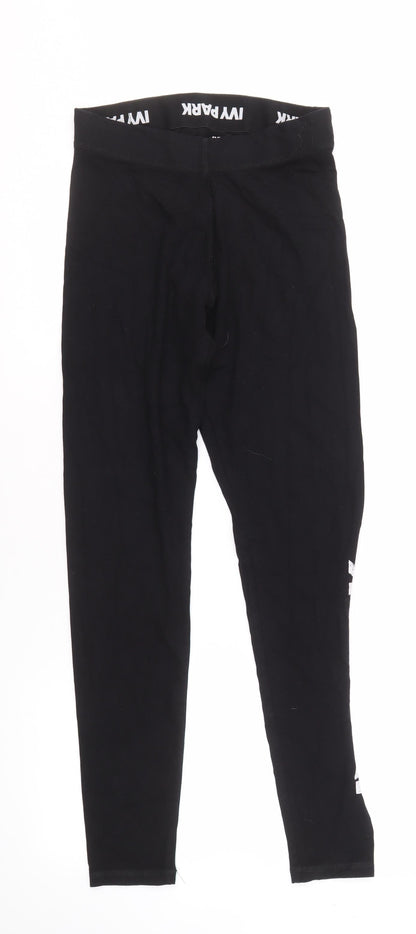 Ivy Park Women's Black Slim Fit Leggings S