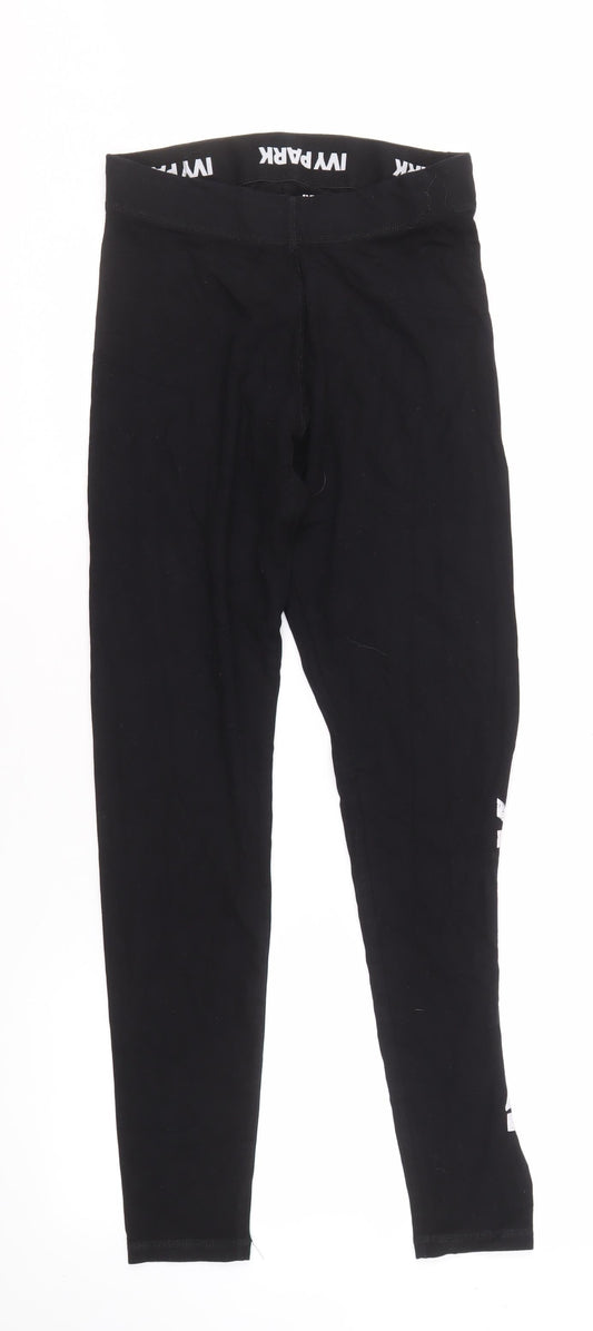 Ivy Park Women's Black Slim Fit Leggings S