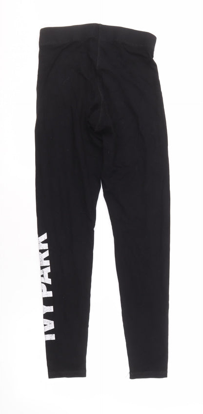Ivy Park Women's Black Slim Fit Leggings S