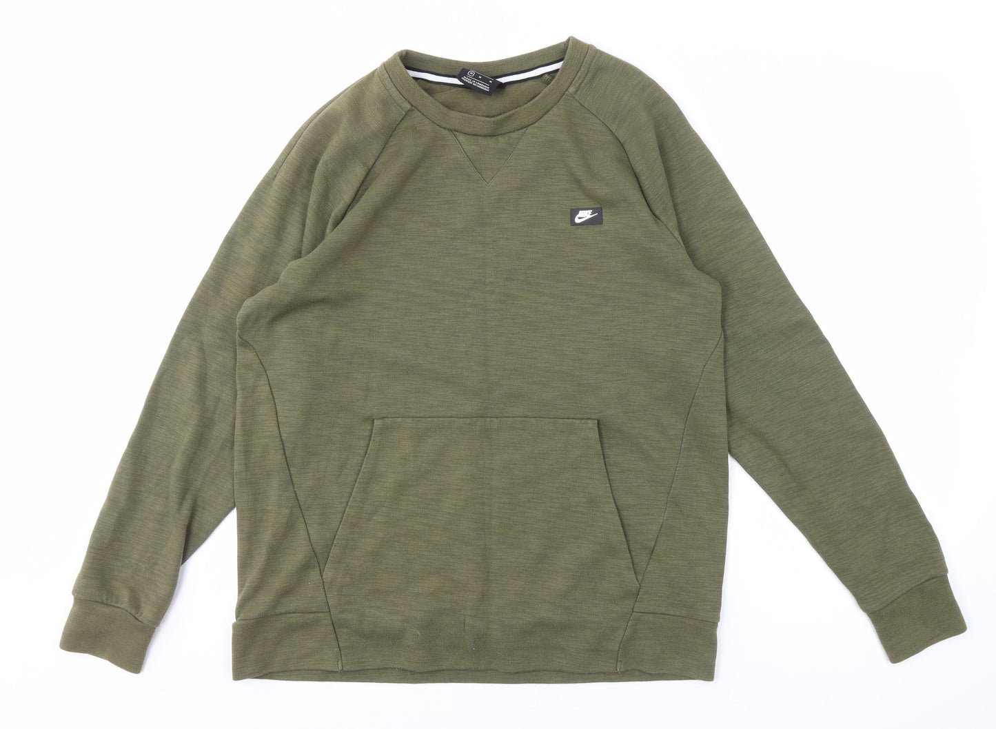 Mens UK Size M Nike Green Pullover Sweatshirt