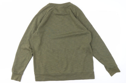 Mens UK Size M Nike Green Pullover Sweatshirt