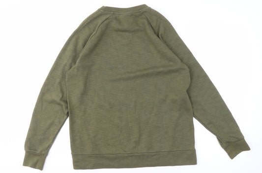 Mens UK Size M Nike Green Pullover Sweatshirt