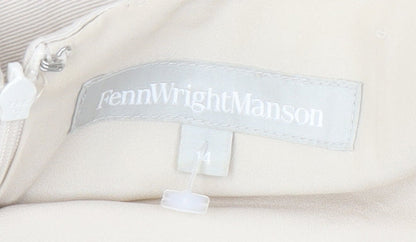 Fenn Wright Manson Women's Beige Shift Dress Size 14