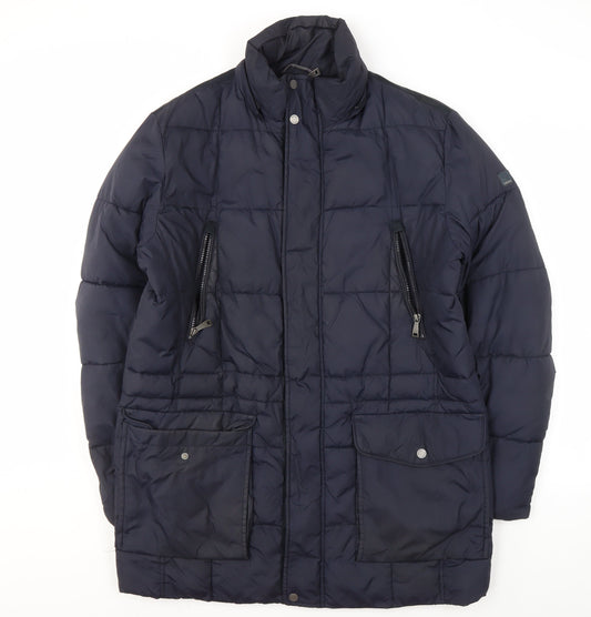 Mens UK Size 40 Geox Blue Puffer Jacket