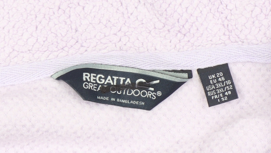 Regatta Women's Purple Fleece Jacket Size 20