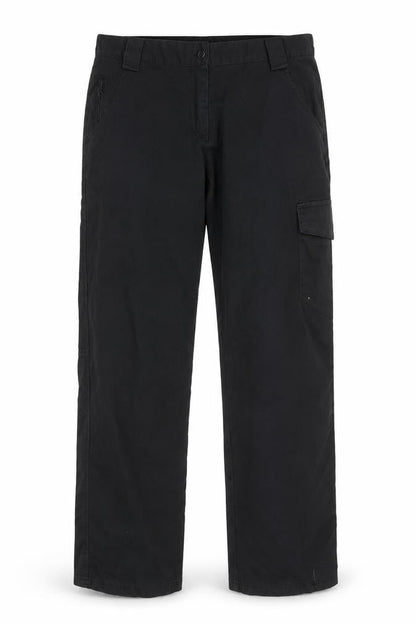 Dickies Womens Black Cargo Trousers, Size 14, Straight Leg