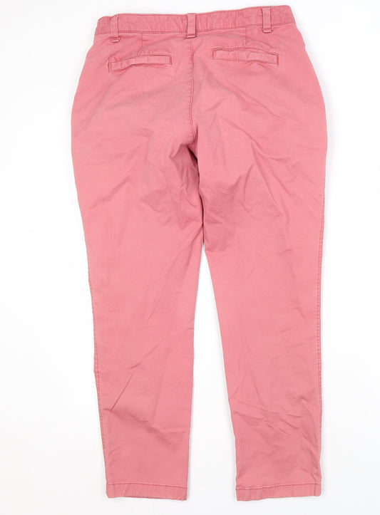 Womens UK Size M Gap Relaxed Fit Chino Pink Trousers