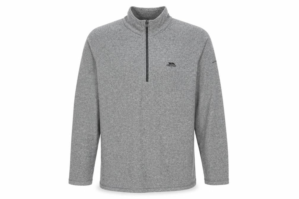 Mens UK Size 2XL Trespass Grey 1/2 Zip Sweatshirt