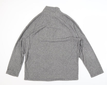 Mens UK Size 2XL Trespass Grey 1/2 Zip Sweatshirt