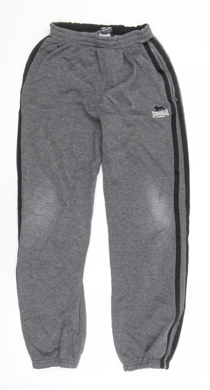 Lonsdale Boys Grey Jogger Trousers 13 Years