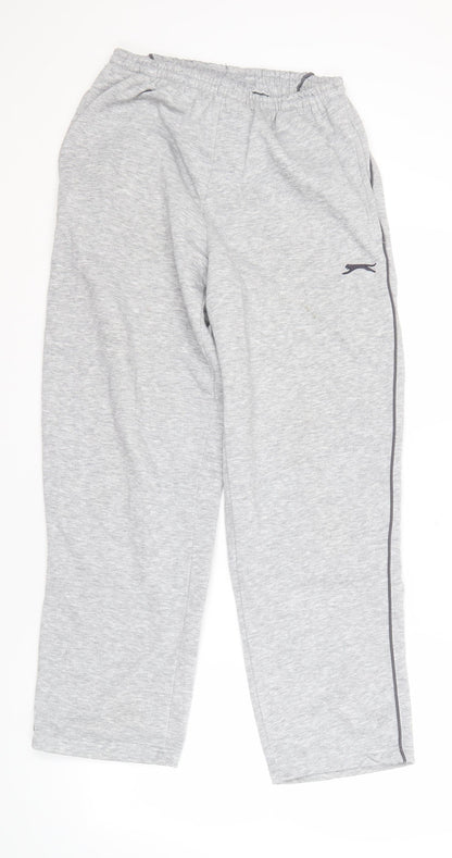 Slazenger Men's Grey Sweatpants M Elastic Waist