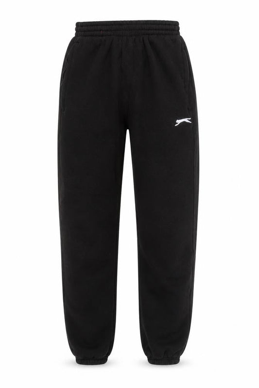 Mens UK Size XS Slazenger Regular Fit Jogger Black Trousers