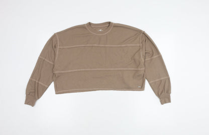 Womens UK Size XS Hollister Beige Pullover Jumper