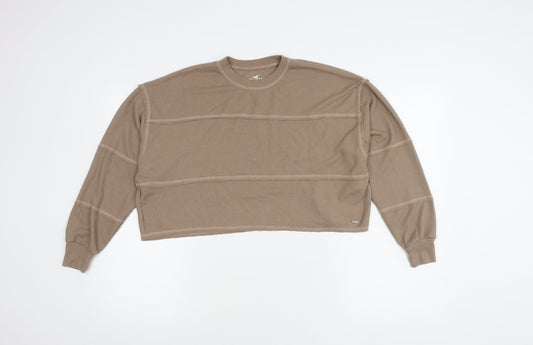 Womens UK Size XS Hollister Beige Pullover Jumper