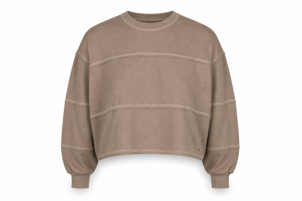 Womens UK Size XS Hollister Beige Pullover Jumper