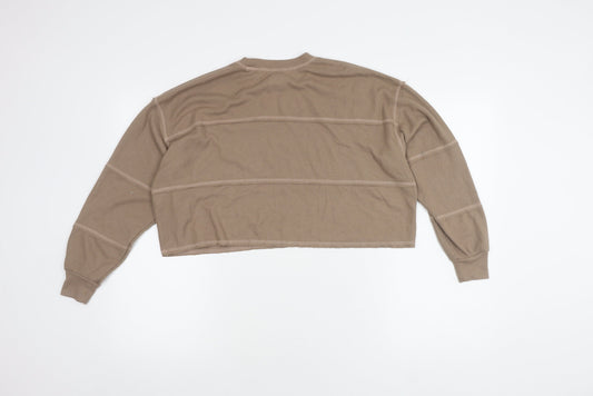 Womens UK Size XS Hollister Beige Pullover Jumper