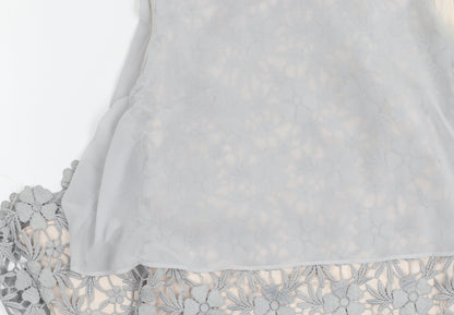 Phase Eight Women's Grey Floral UK 12 Dress