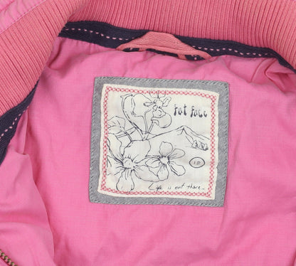Fat Face Women's Pink Puffer Waistcoat Vest Size 12
