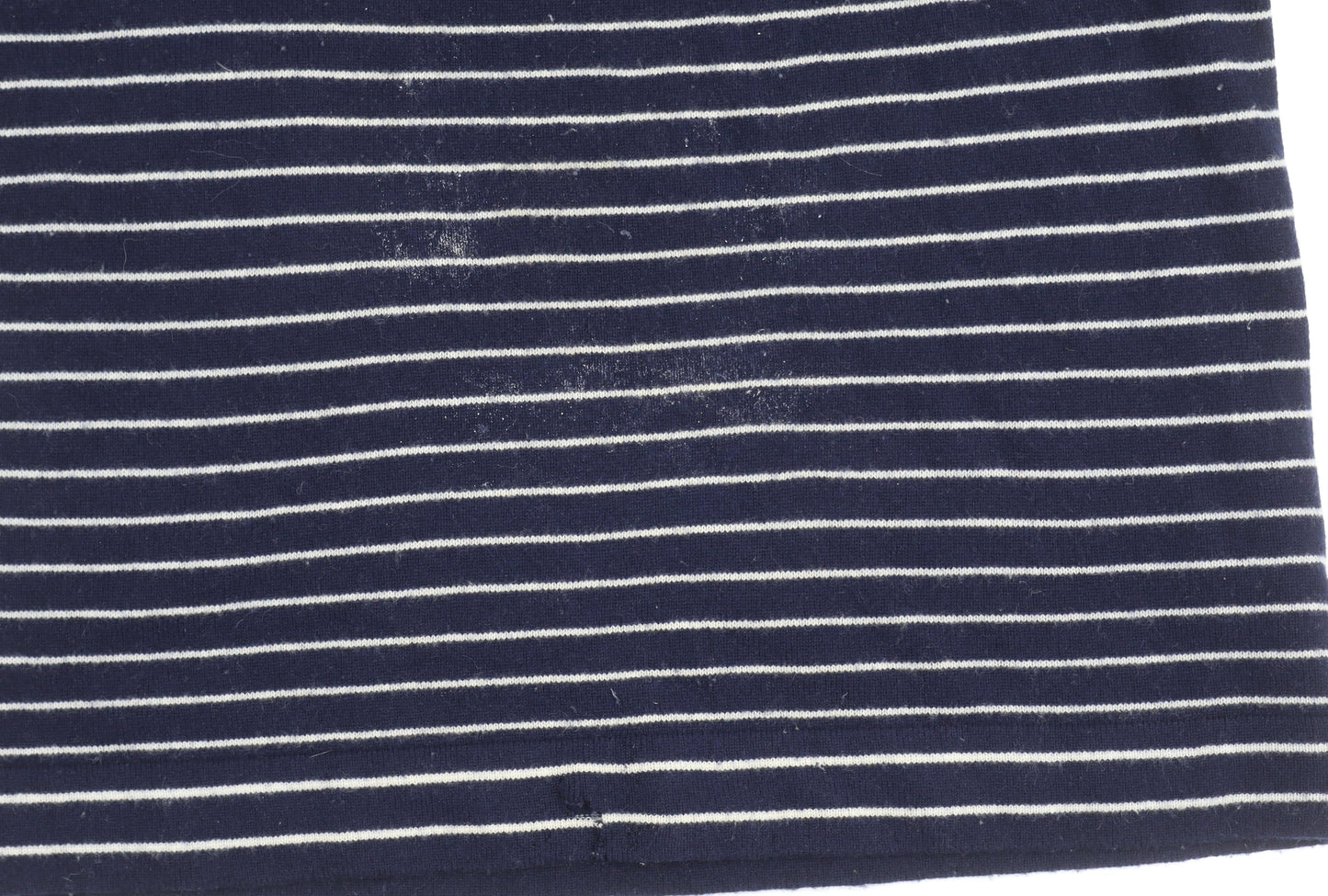 Hobbs Women's Blue Roll Neck Striped Jumper M