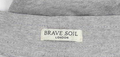 Brave Soul Women's Grey Jogger Trousers S Activewear