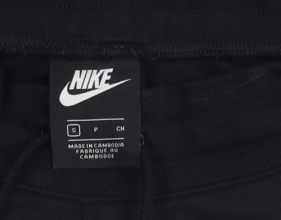 Nike Men's Black Jogger Trousers - Size S, Elastic Waist