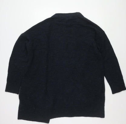 Tommy Hilfiger Women's Black Open Front Cardigan S Wool Blend