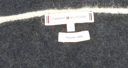 Tommy Hilfiger Women's Black Open Front Cardigan S Wool Blend
