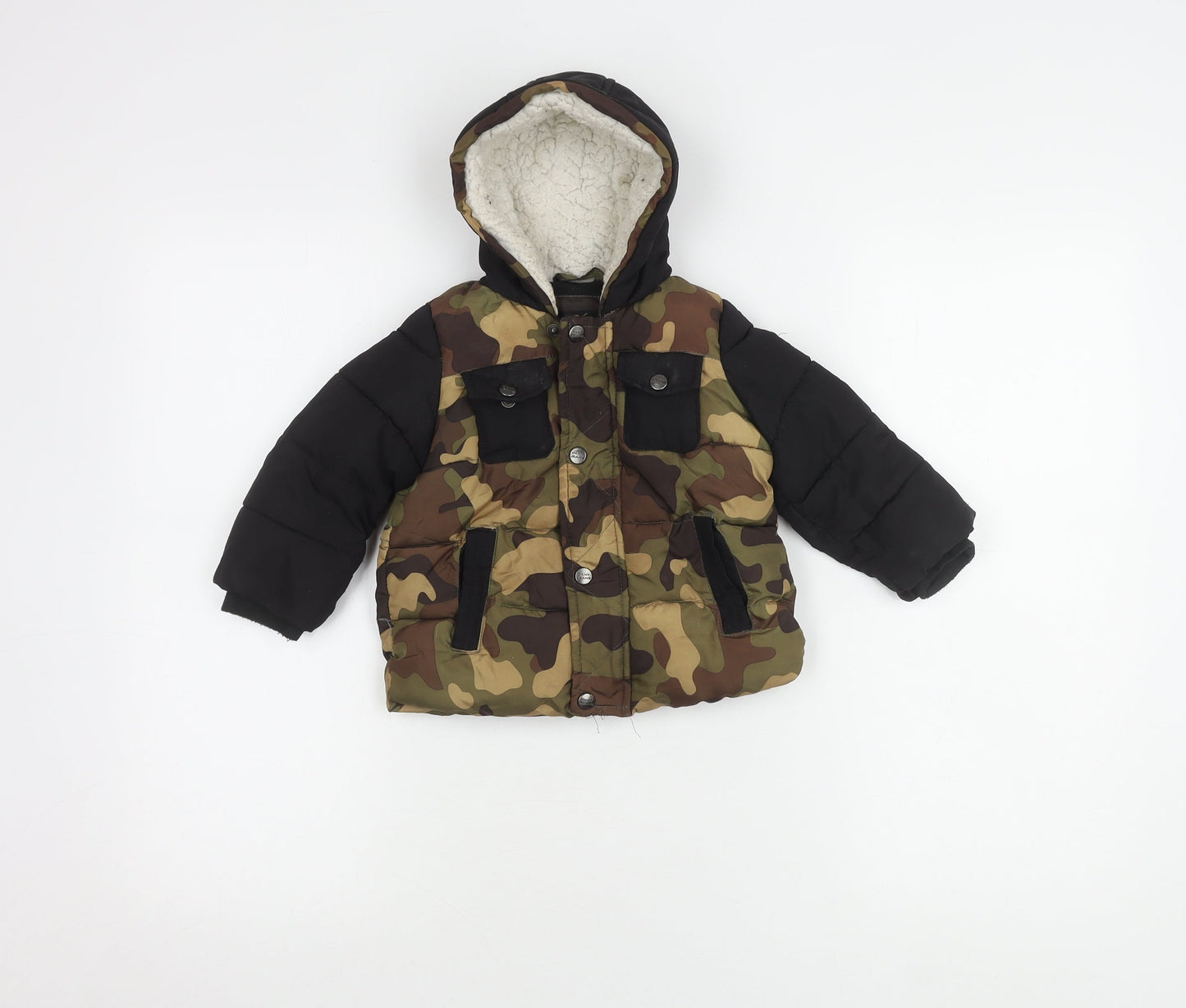 DKNY Unisex Baby Camouflage Puffer Jacket 12M
