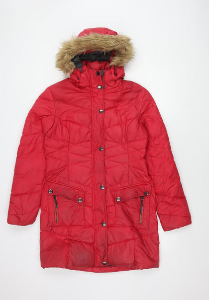 Womens UK Size 10 Tog Twenty Four Red Puffer Jacket